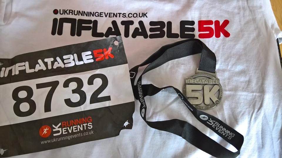 Inflatable 5k Medal, T-shirt and Race Number