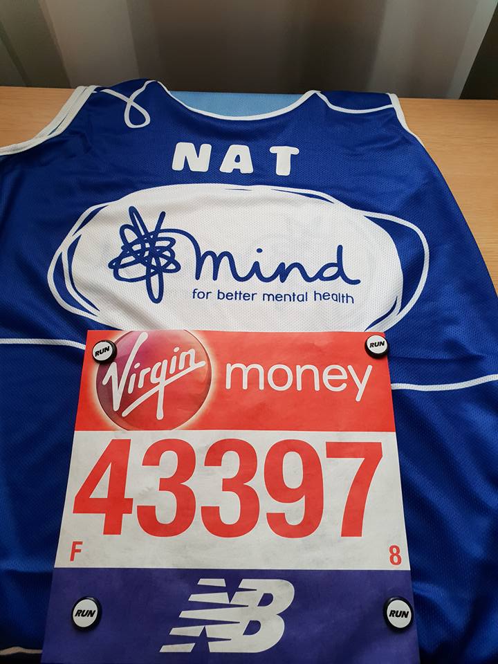 Mind Running Vest With Number Attached