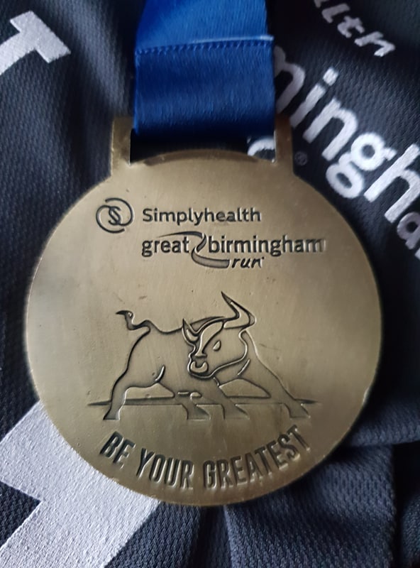 Simplyhealth Birmingham Half Marathon 2018 Medal Back