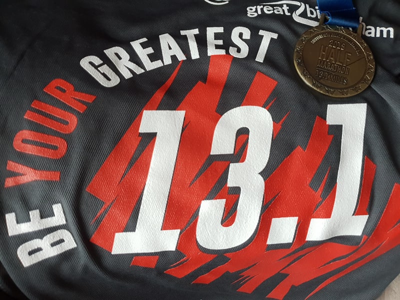 Simplyhealth Birmingham Half Marathon 2018 T-shirt and Medal