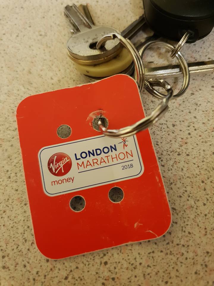 London Marathon Memento Keyring