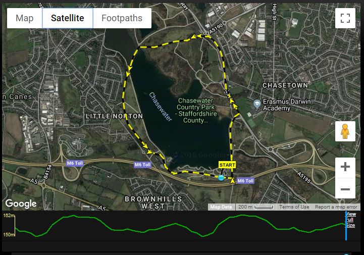 Chasewater 10k Course