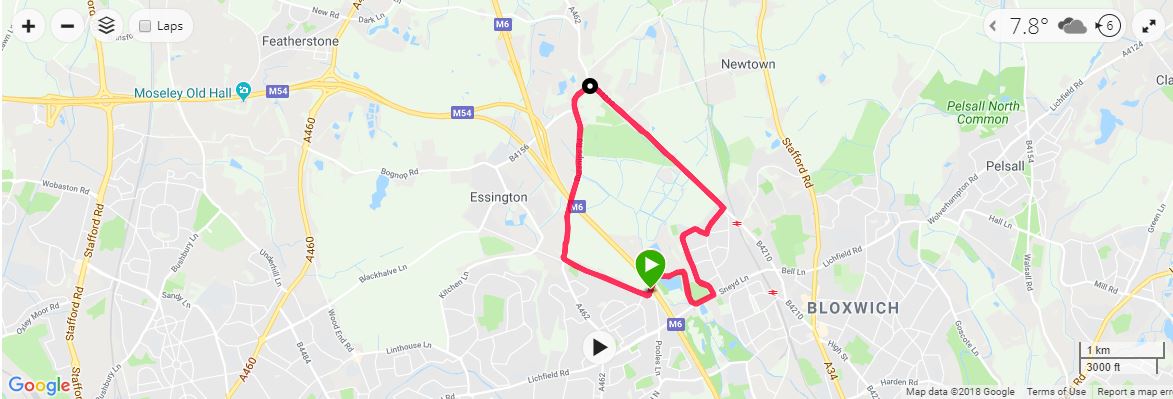 Sneyd 10 Mile Map