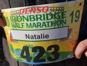 Ironbridge Half Marathon Race Number