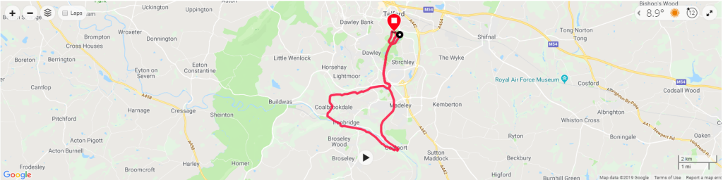 Ironbridge Half Marathon Map